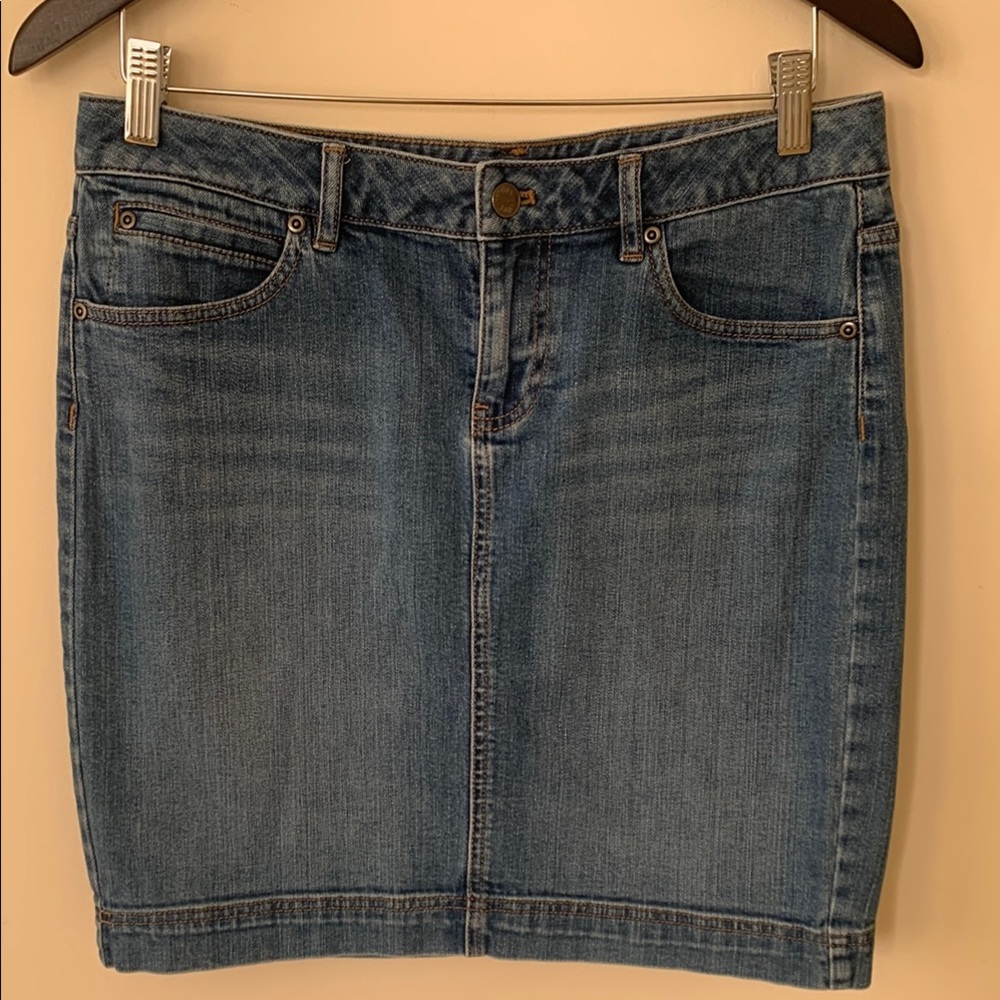 J. Jill Blue Mini Pencil Skirt for Casual Work